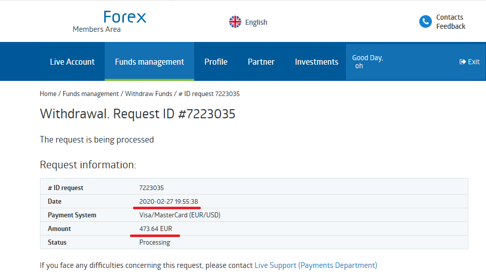 PROFIT WITHDRAWAL 27th feb 2020 PROFIT WITHDRAWAL 27th feb 2020